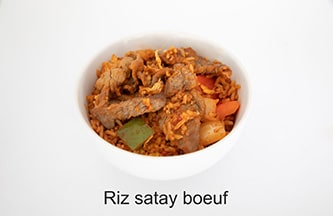 riz satay boeuf